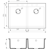 Мойка OMOIKIRI BOSEN 80-2-GR Tetogranit/leningrad grey 4993569